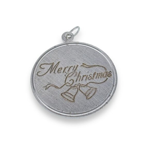 3 Vintage Charms: Marriage Certificate, Merry Christmas, Gold Tone Heart - Picture 6 of 7